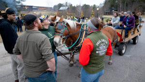 dana and dodge provided carriage rides with katt trombley at the reins