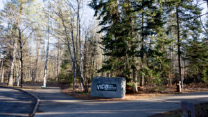 the entrance to the vic