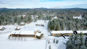 winter on campus